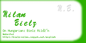 milan bielz business card